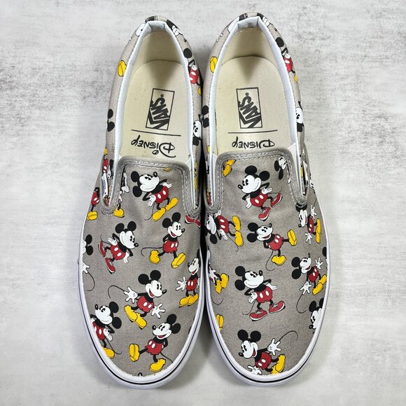 Vans Disney Mickey Mouse Classic Slip On Sneakers - Men's Size 11.5 - Picture 7 of 10